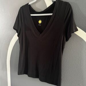 Daily practice from Anthropology V-Neck Short Sleeve Top